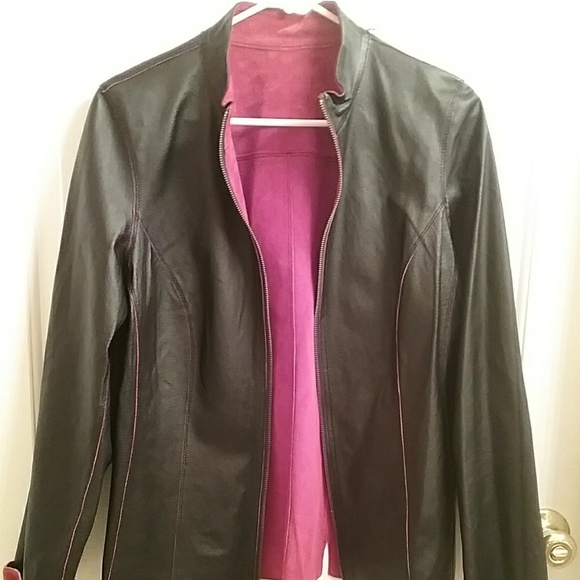Genuine Leather Reversible Jacket #191R - Picture 2 of 5